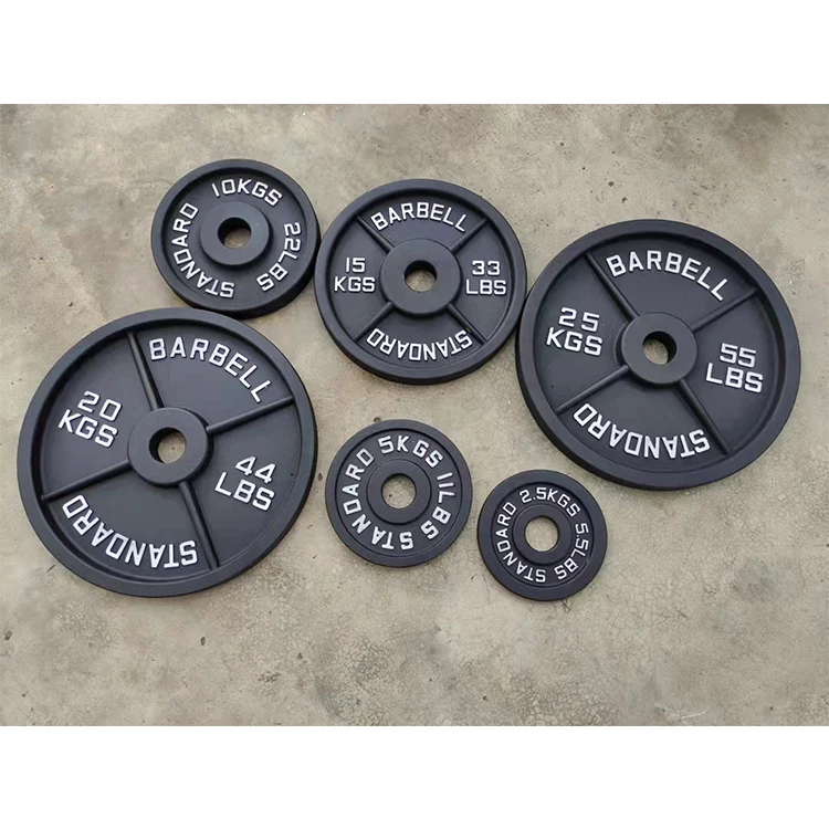 Hot Sales High Quality Iron Cast Weight Plates Weight Plates Iron Bull Wholesale Cast Iron bumper weight plates