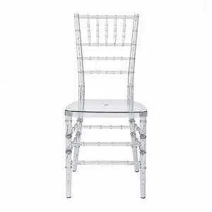 Yinma furniture chiavari chairs clear Plastic with cushion
