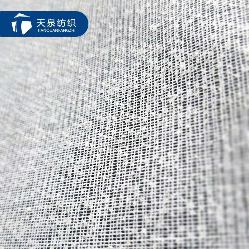 stiff hard woven fusing interlining polyester buckram interfacing for hat waistband bag making