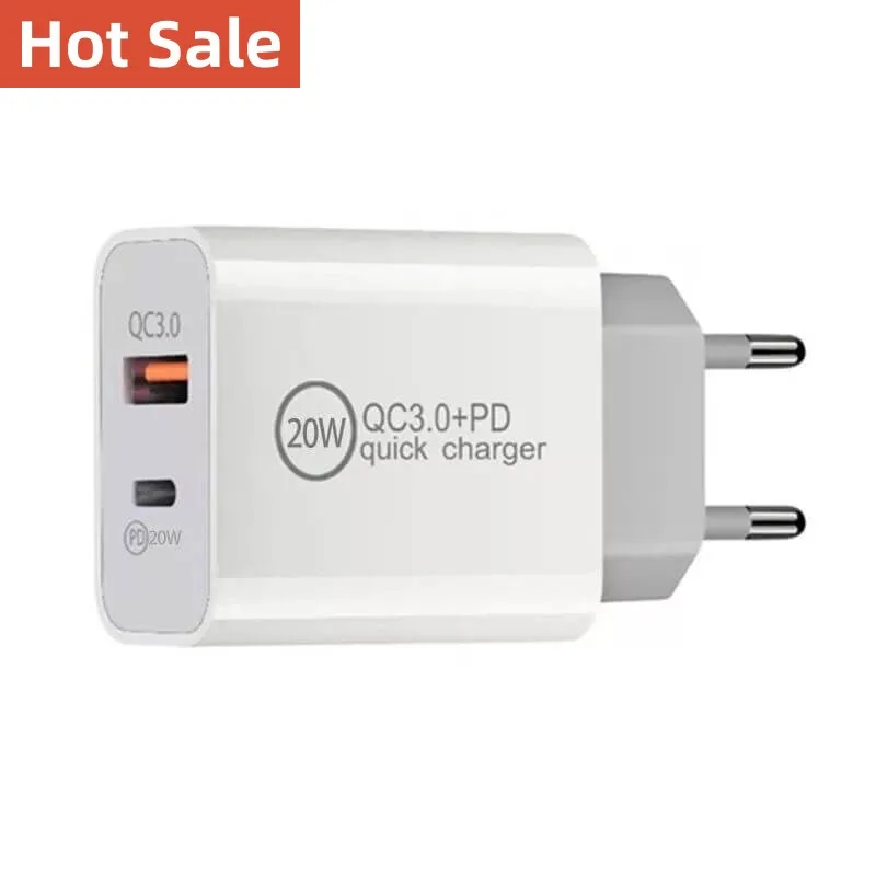 Fast Quick Pd Type Usb C Micro 20W 5V Usb-C Mini 18W 2A Travel 30W 12V Port Socket Phone Mobile UK EU US  Wall Cable Charger