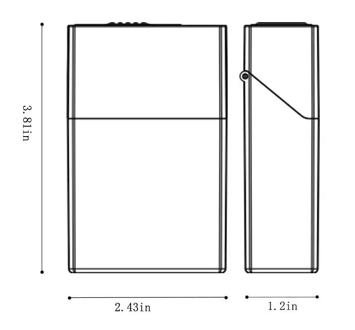 Cigarette Case Acrylic Color Portable Cigarette Lipsticks Lighters Display Box Small Household Items Packing Box