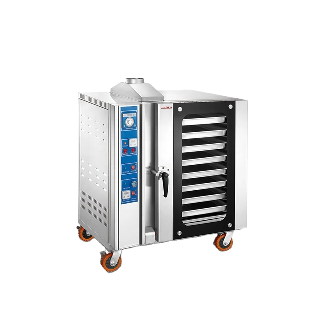 8 pan commercial portable oven hot air circulating convection baking gas oven for bakery