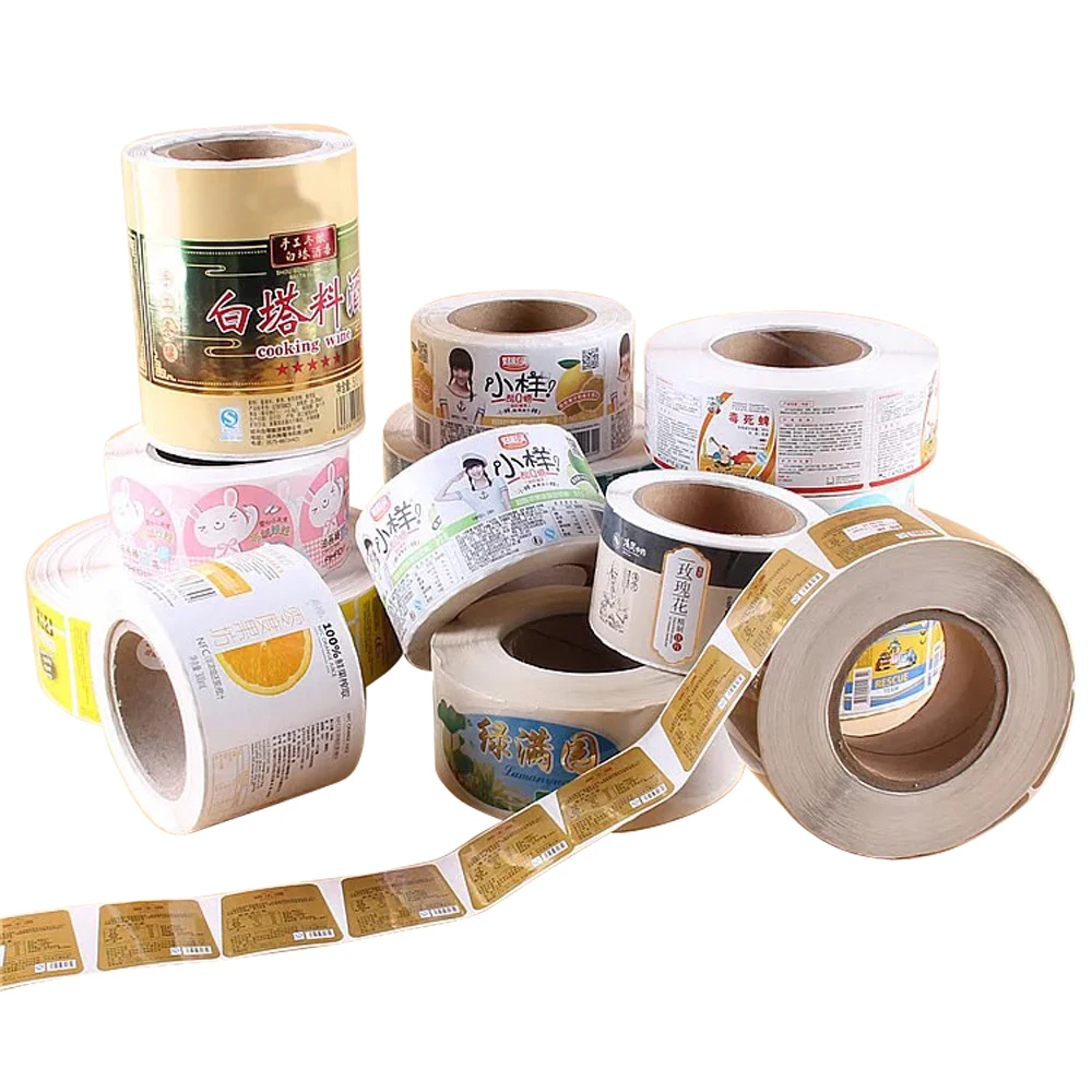 Food Label Supplier Custom Waterproof Logo Stickers Bottle Jar Labels For Food packaging label