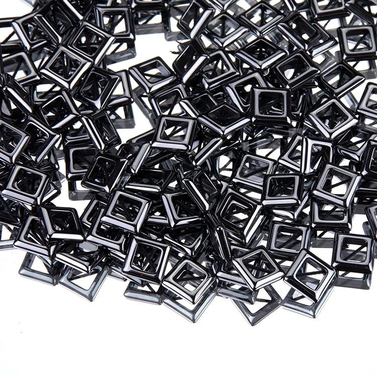 Medium hole diamond-shaped hematite jewelry beaded beads can be customized
