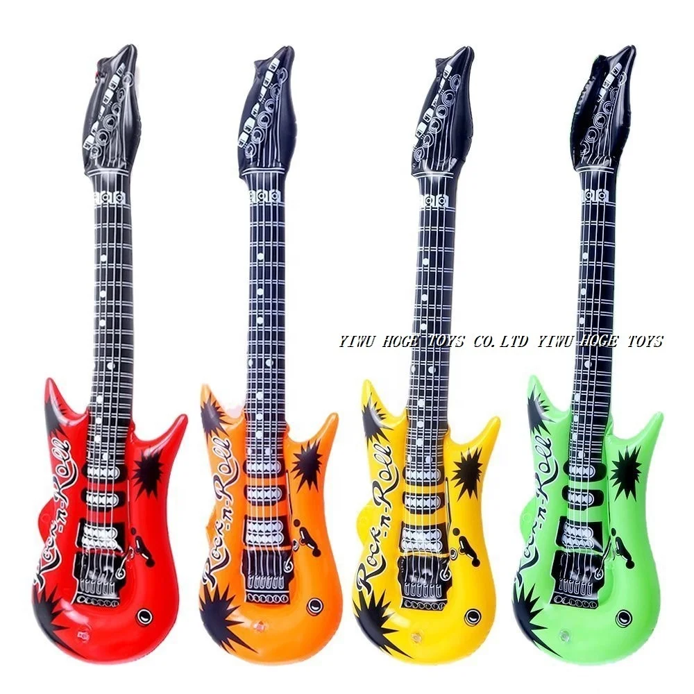 Cheap plastic inflatable guitar pvc Yiwu toys for promotion
