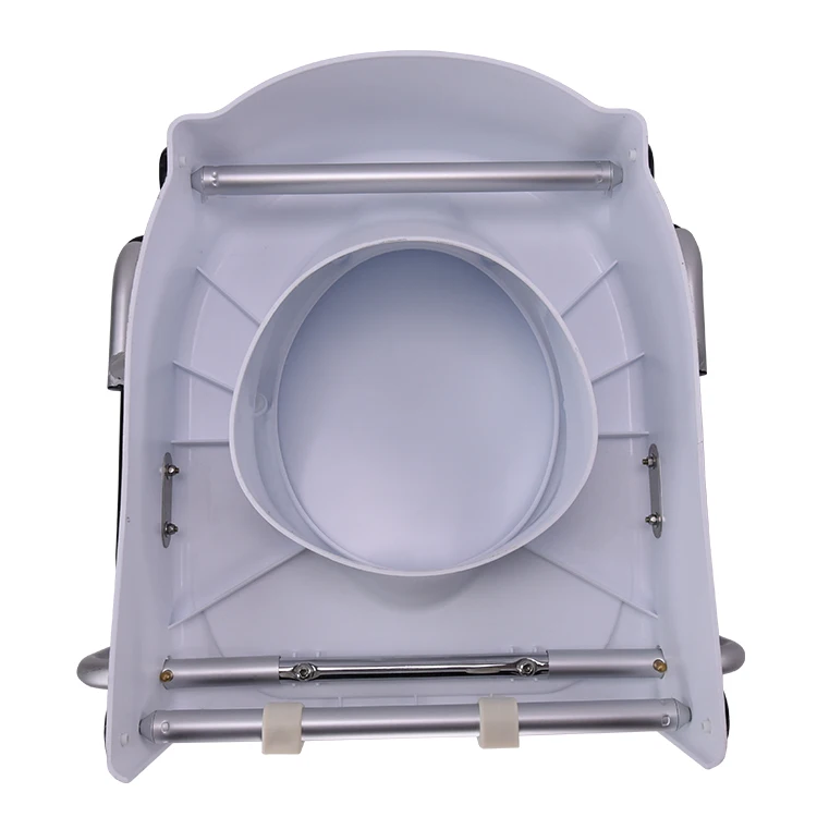 Easy installation HDPE 3 in 1 Commode Removable Raised Toilet Seat with Lid & detachable armrest