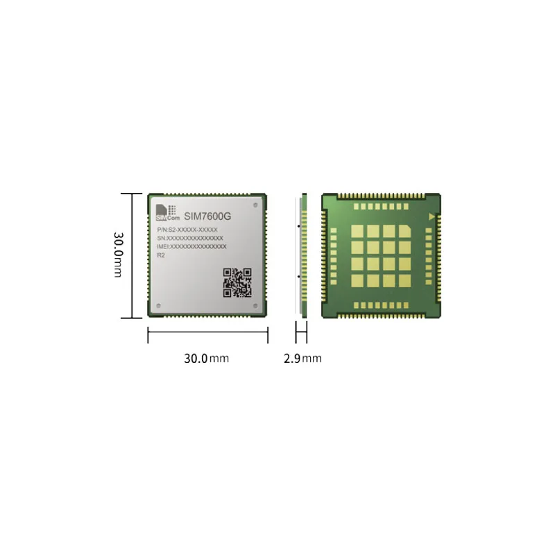 SIMCOM SIM7600G R2 4G Module LTE Cat 1 Module  Supports Wireless Communication Modes of LTE-TDD/LTE-FDD/HSPA+/GSM/GPRS/EDGE