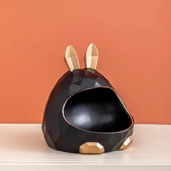 Nordic creative rabbit storage box porch key to receive ornaments light luxury living room decorations housewarming gifts item