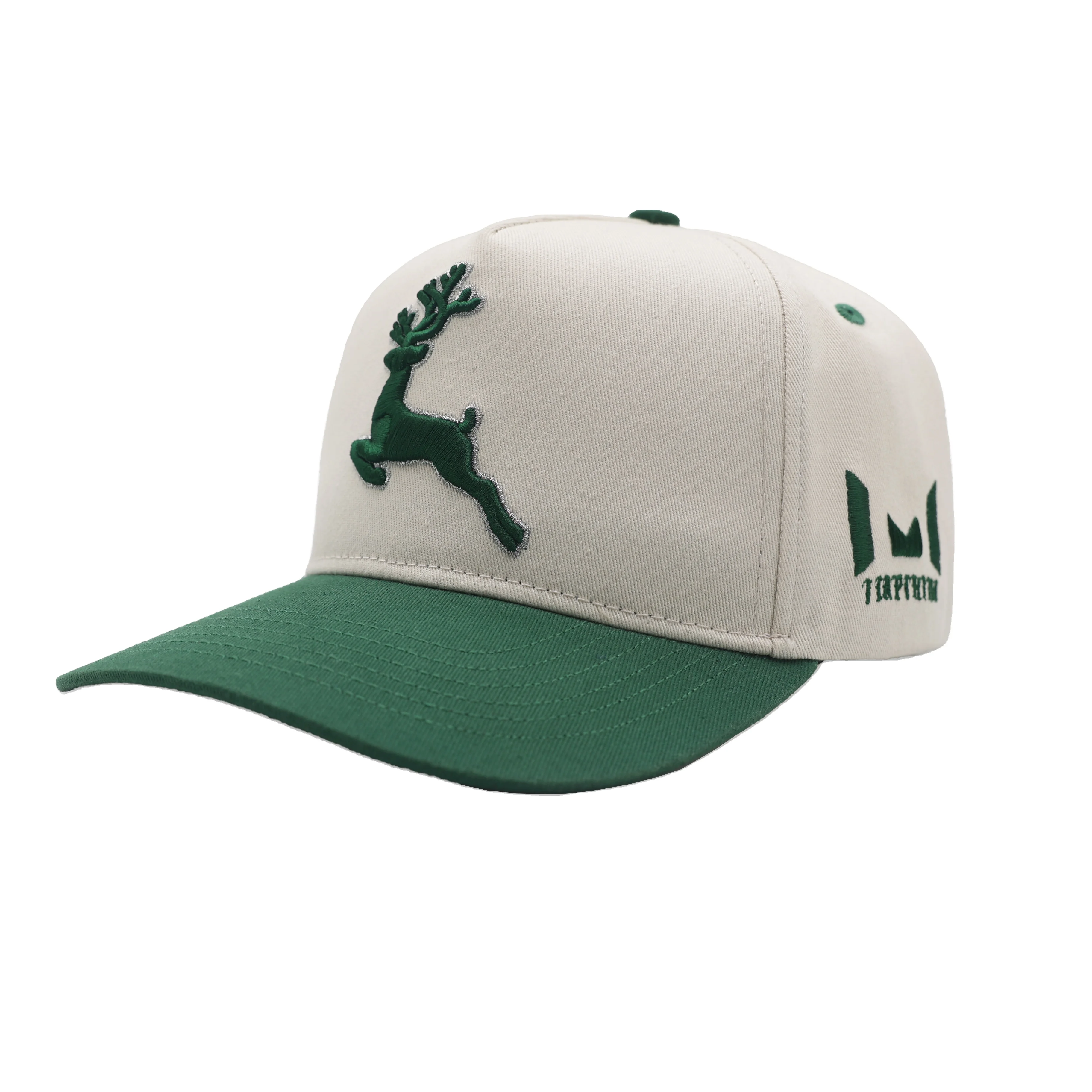 Пользовательские 5 панелей 3D вышивка изогнутые поля бейсболки шляпы