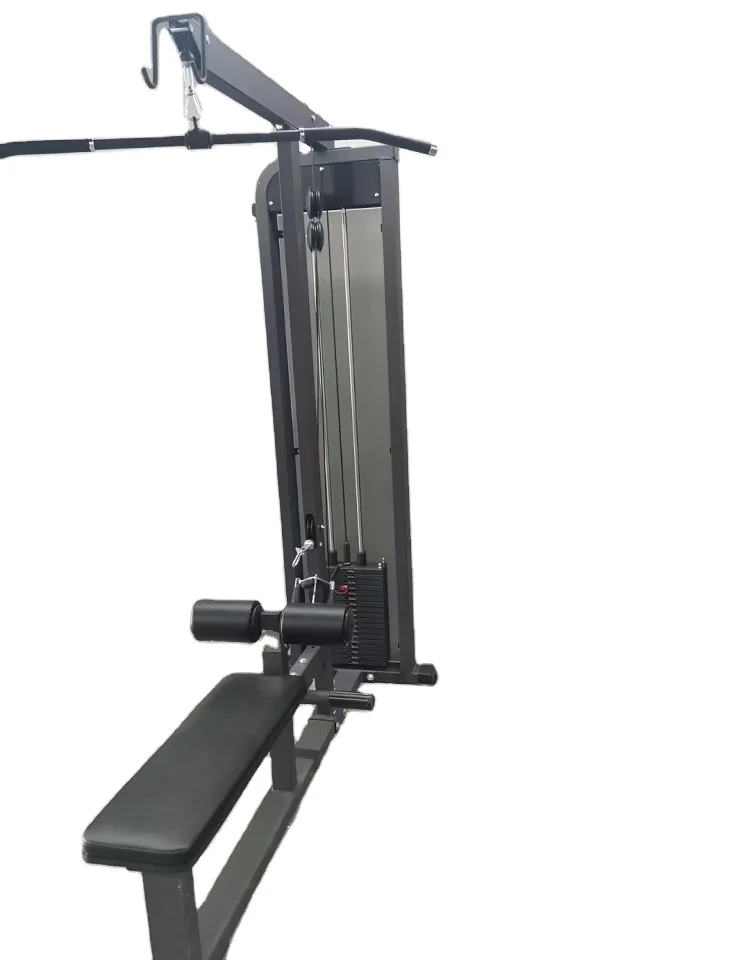 Dual Functional Machine Fitness Device Gym Equipment Pin Loaded Lat Pulldown/Low Row