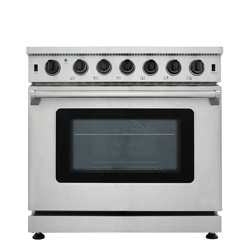 Hyxion 36 in 6.0 cu.ft. freestanding range oven LRG3601U stainless steel oven