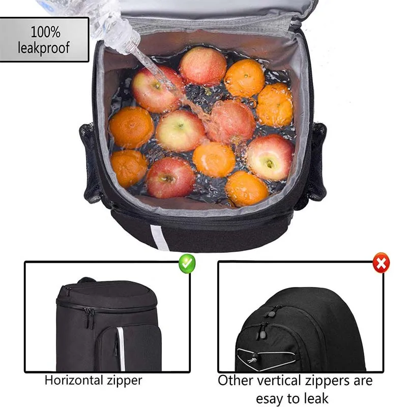 
Leak-Proof Thermal Picnic backpack Food Cooler Bag Insulated Cooler Backpack 30 Cans 