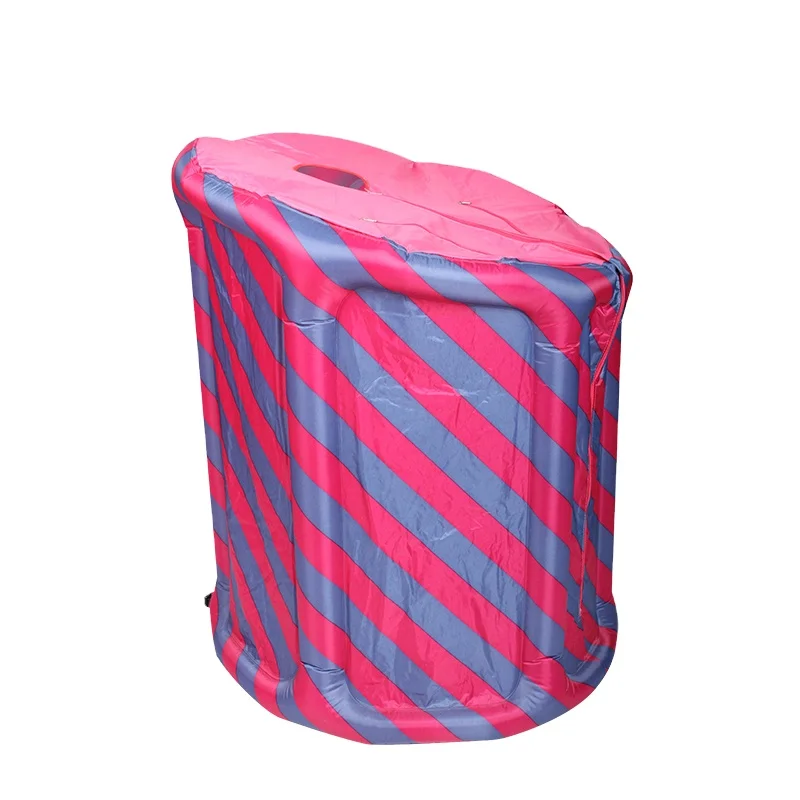 Foldable mini outdoor sauna and steam room for comfortable spa