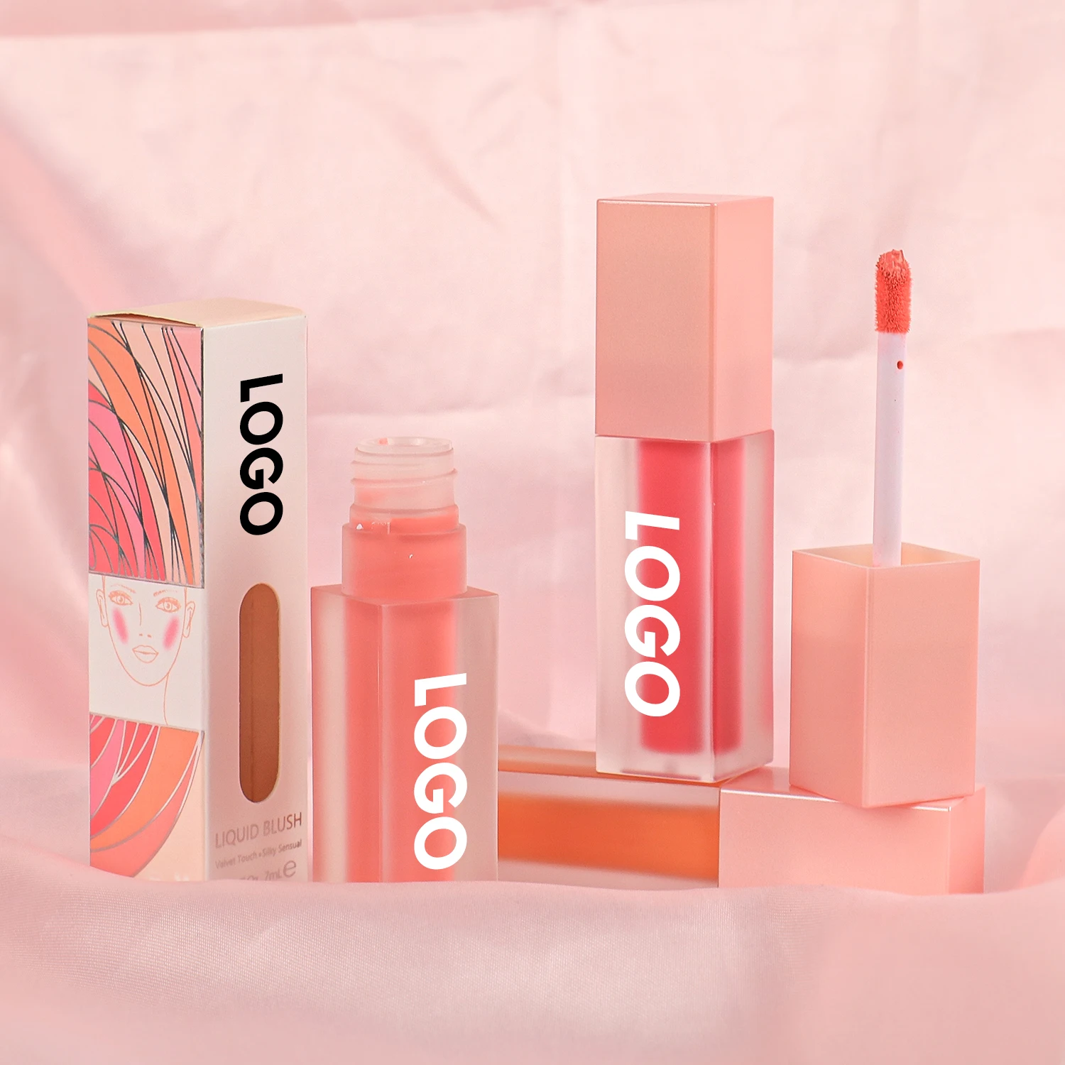 Wholesale Rubor Makeup pink Blush Custom Liquid