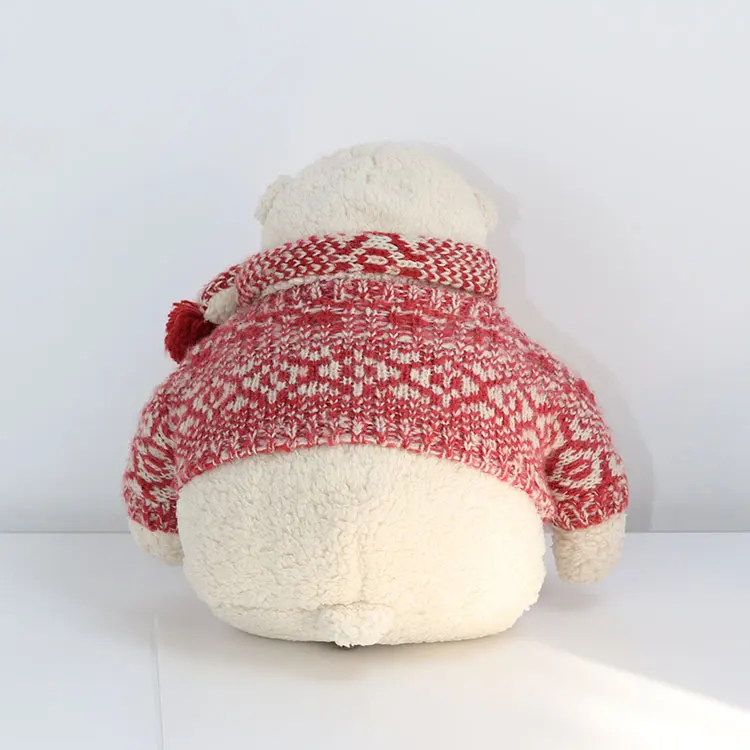 Stuffed Plush Polar Bear Baby Toy with Washable Cloth Super Soft Accept Customized Designs 86401' OEM Factory Wholesale White