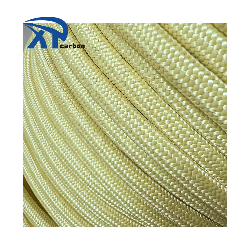Stable Heat Resisting Performance Double Braided 8mm Aramid Fiber Rope for Firefighting