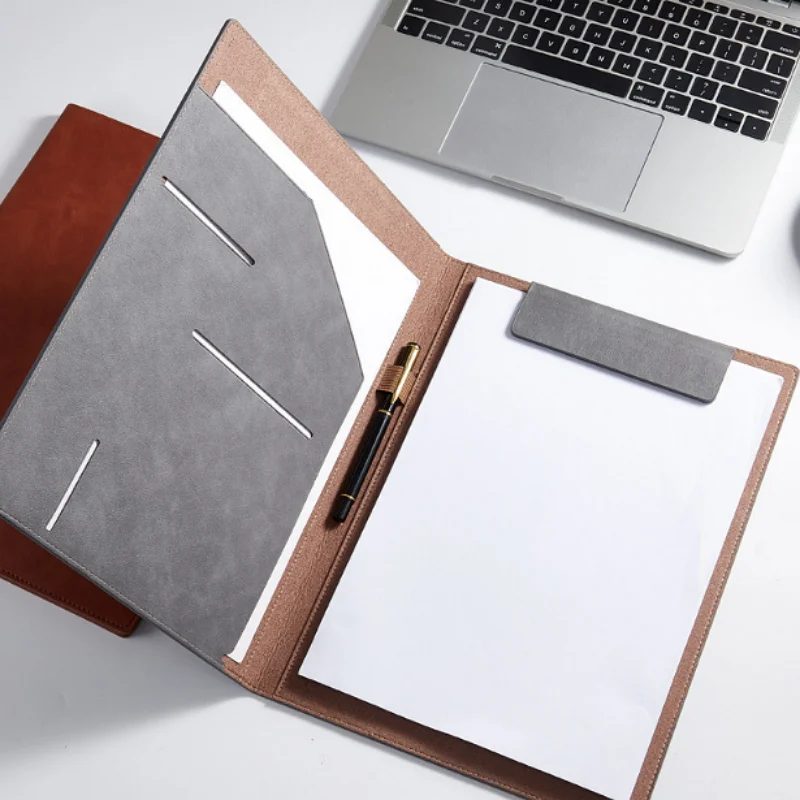 Wholesale Office Receipt Business Document Board PU Leather Contract Signing Manager File Holder Folder