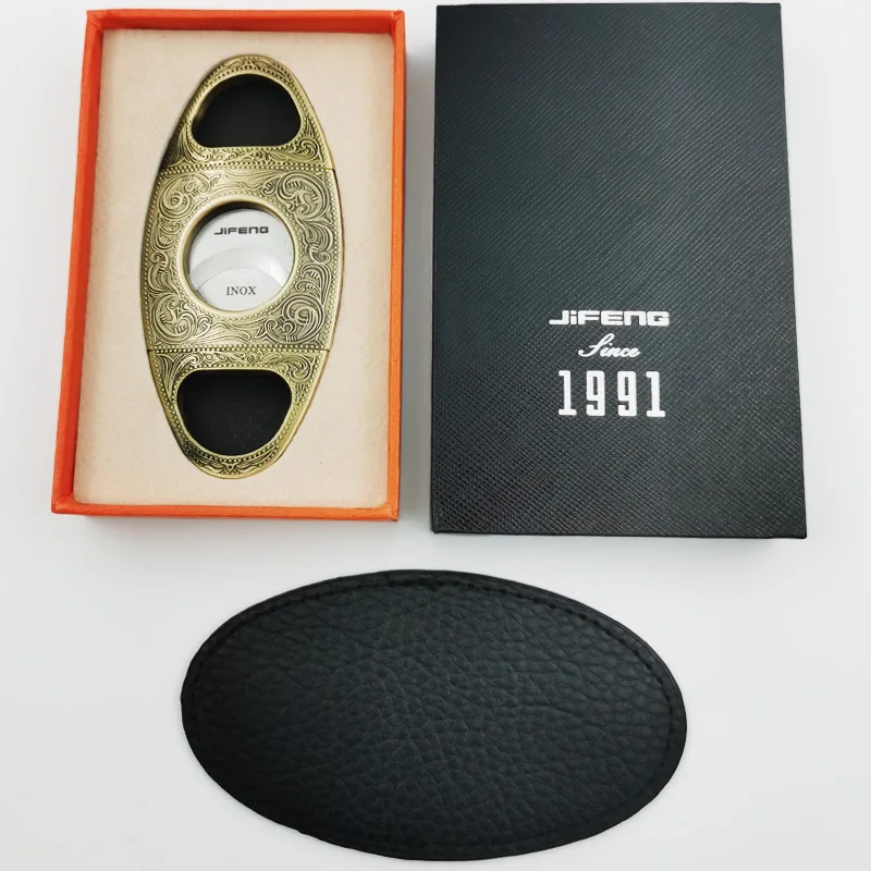 New Design Cigar Accessories Wholesale High Quality Cigar Scissor Pure copper Stainless Steel Cutter Cigar Utensil