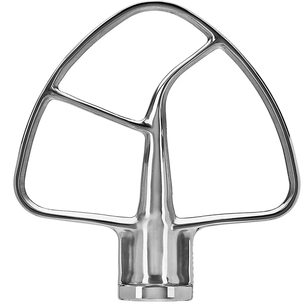 Polished Pastry Mixing Attachment Stainless Steel Flat Beater for KitchenAid Tilt-head & 4.5-5 Qt Stand Mixer