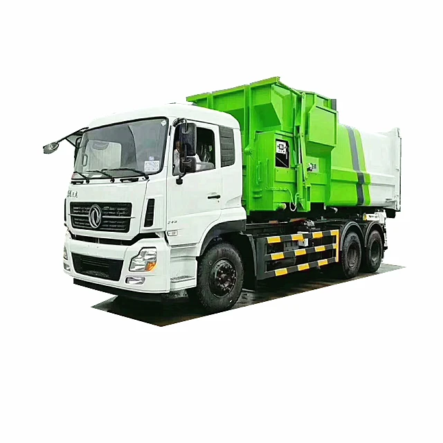 6x4 Dongfeng 20 cubic meter hook lift compressed garbage truck
