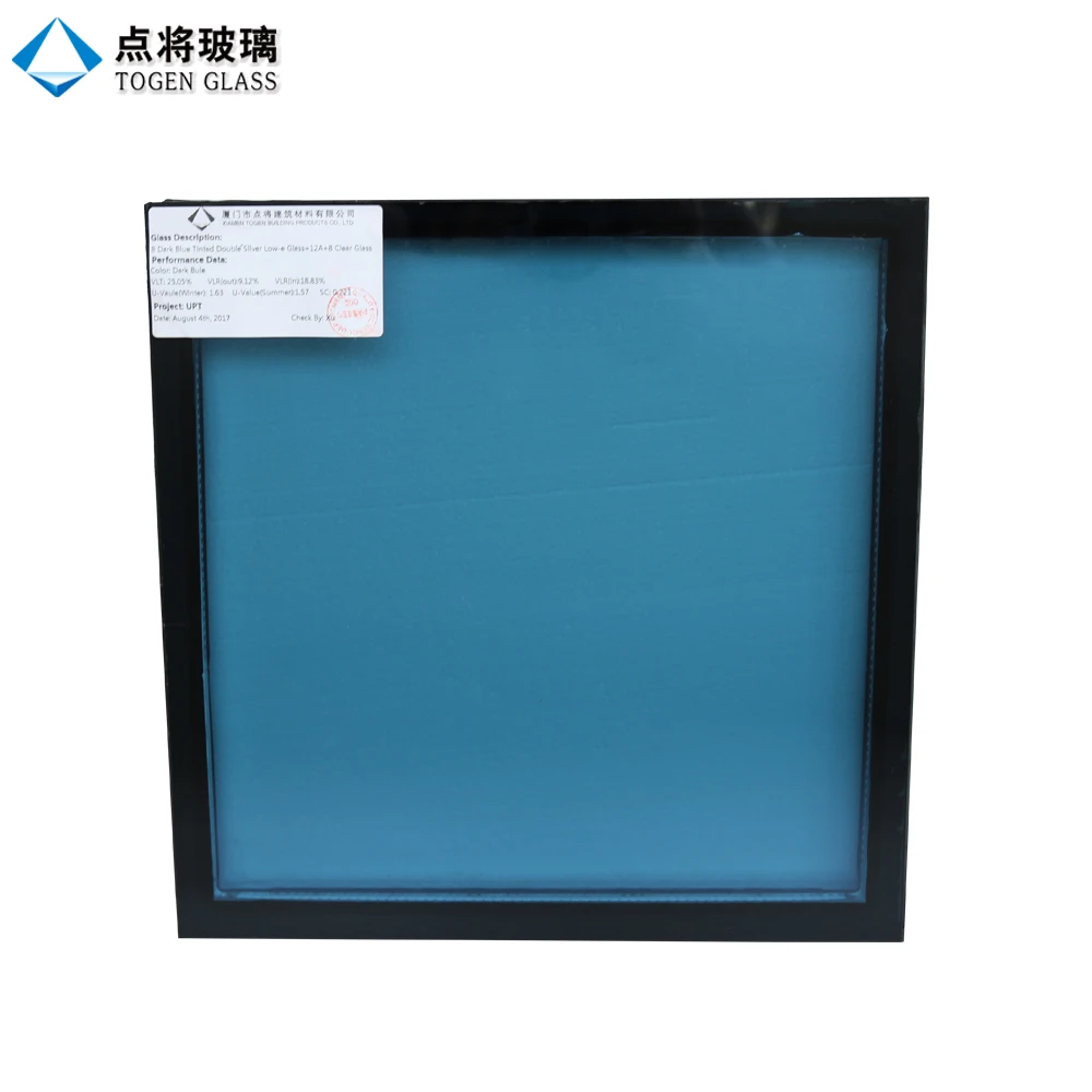 Customized Ocean Blue Reflective Window Glass for Building Facade