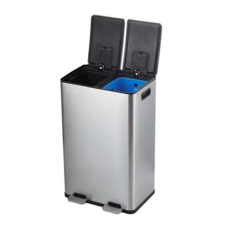 Smart Double Standing Home Kitchen Waste Bins for Garbage Sorting