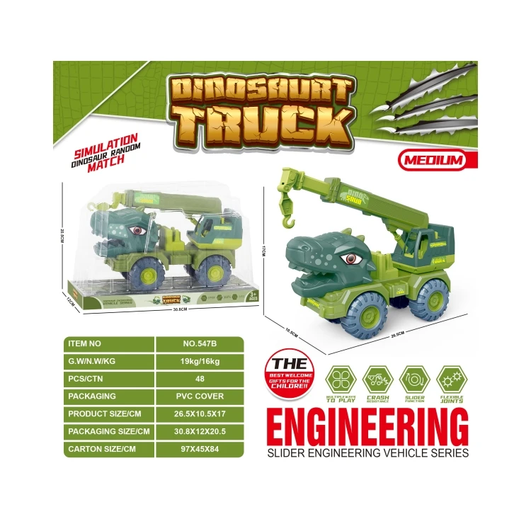 Rc Car 6 Channel Tractor Engineering Cars Rc Truck Digger Toy For Kids