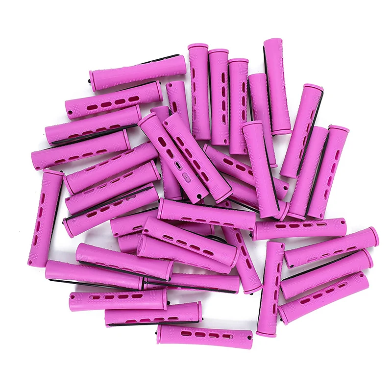 Customized Colors Sizes Plastic Hair Perm Rods Curling Rollers DIY Hair Styling Tools Long Cold Wave Rods