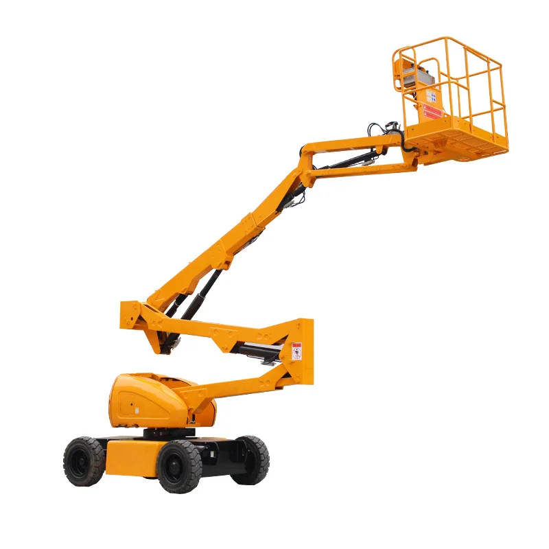 Powerful Towable Articulated Boom Lift for Neighborhood Unit Improvements