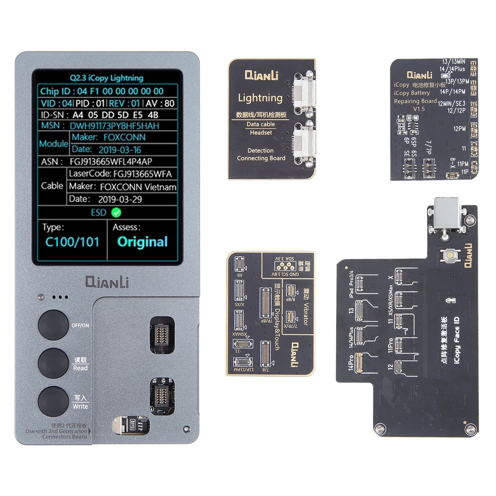 QianLi Qianli iCopy Plus 2 набор программистов для ремонта iPhone 6 7 8 X XS XR MAX 11 12 13 MINI 14 Pro Max 5