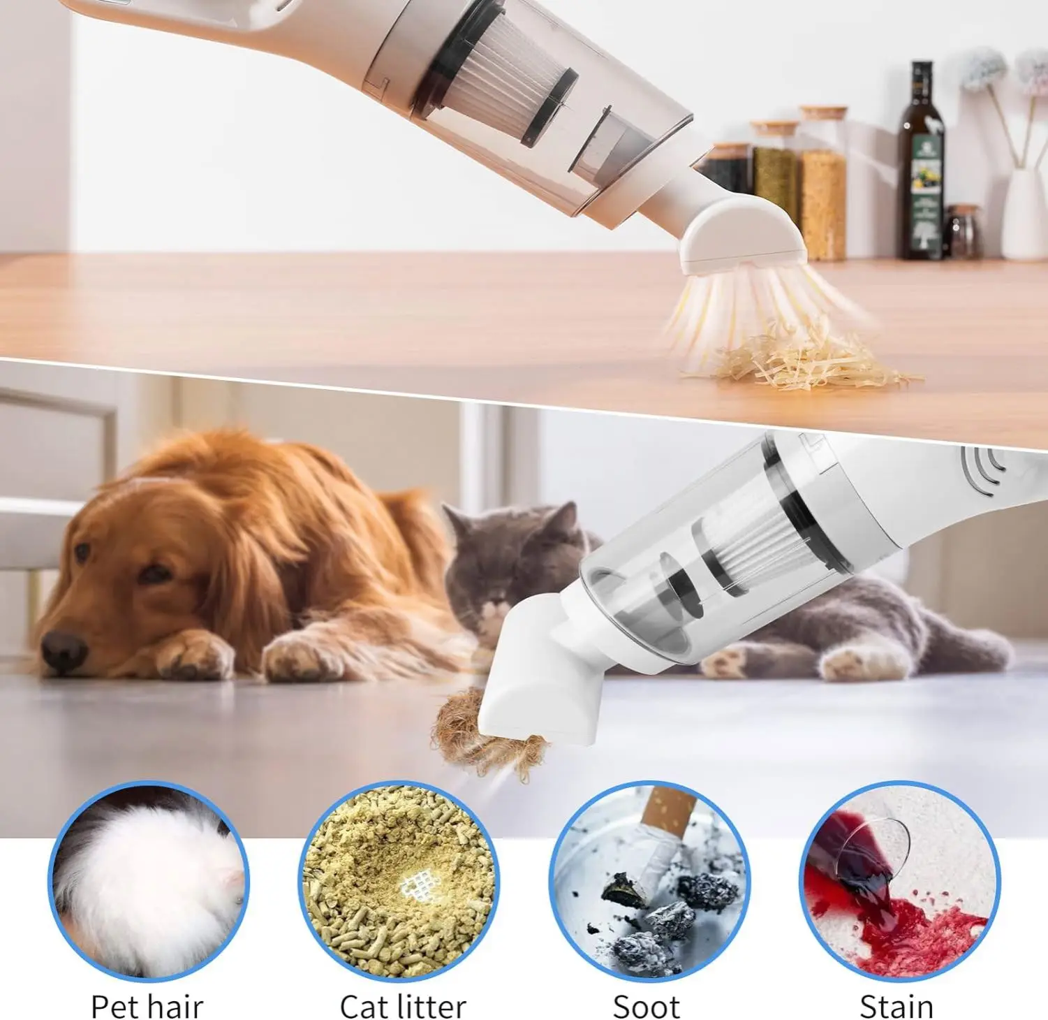 High Power Portable Dry and Wet Use Car Vacuum Cleaner Wired Hand Mini 12V Car Vacuum cleaner for car cleaning
