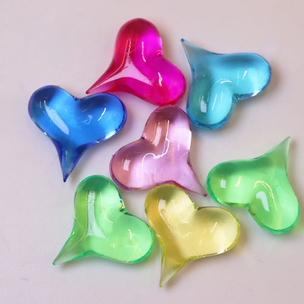 Acrylic Valentine Gift Vase Filler Heart Beads Rose Lips Plastic Gems For Valentine Gift Wedding Table Decoration