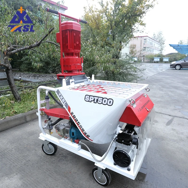 High Efficiency SPT500 Automatic Dry Mortar Cement Spraying Machine With 4 Cubic Meters Per Hour