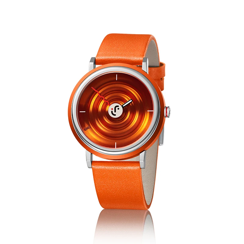 Low MOQ Dynamic brand ITS FACE  Passion Orange fashion quartz multicolor Luxury watch