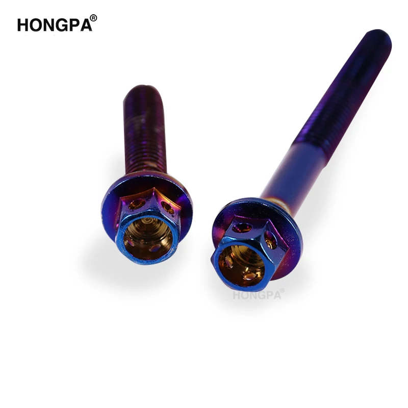 Motorcycle mounting tool Custom Titanium Socket Hexaonal Head Screw Color Screws With Washer For Motorcycle
