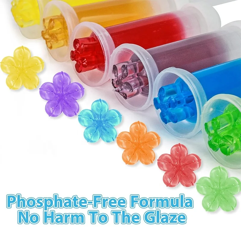 OEM ODM Manufacturer Automatic Lasting Fragrance Toilet Bowl Cleaner Syringes Press Type Toilet Cleaner Flower Gel