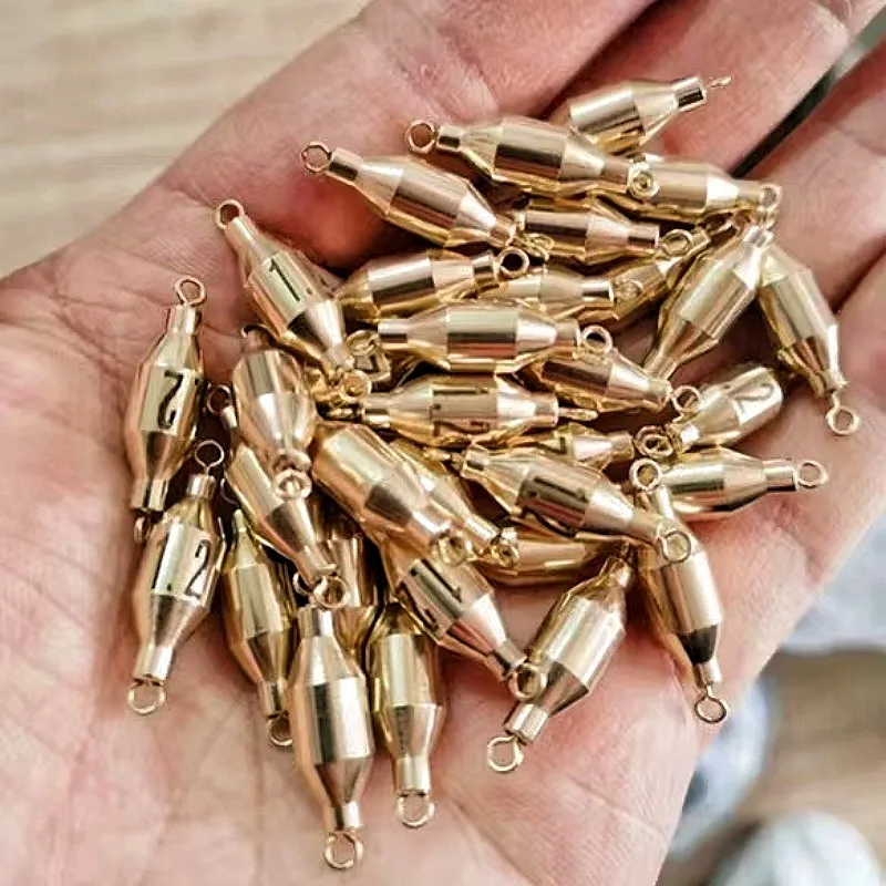 High Quality Fishing Sinkers Brass Bullet Sinker Weight Fast Sinking For Rig Bass Fishing Accessory Lead Sinkers