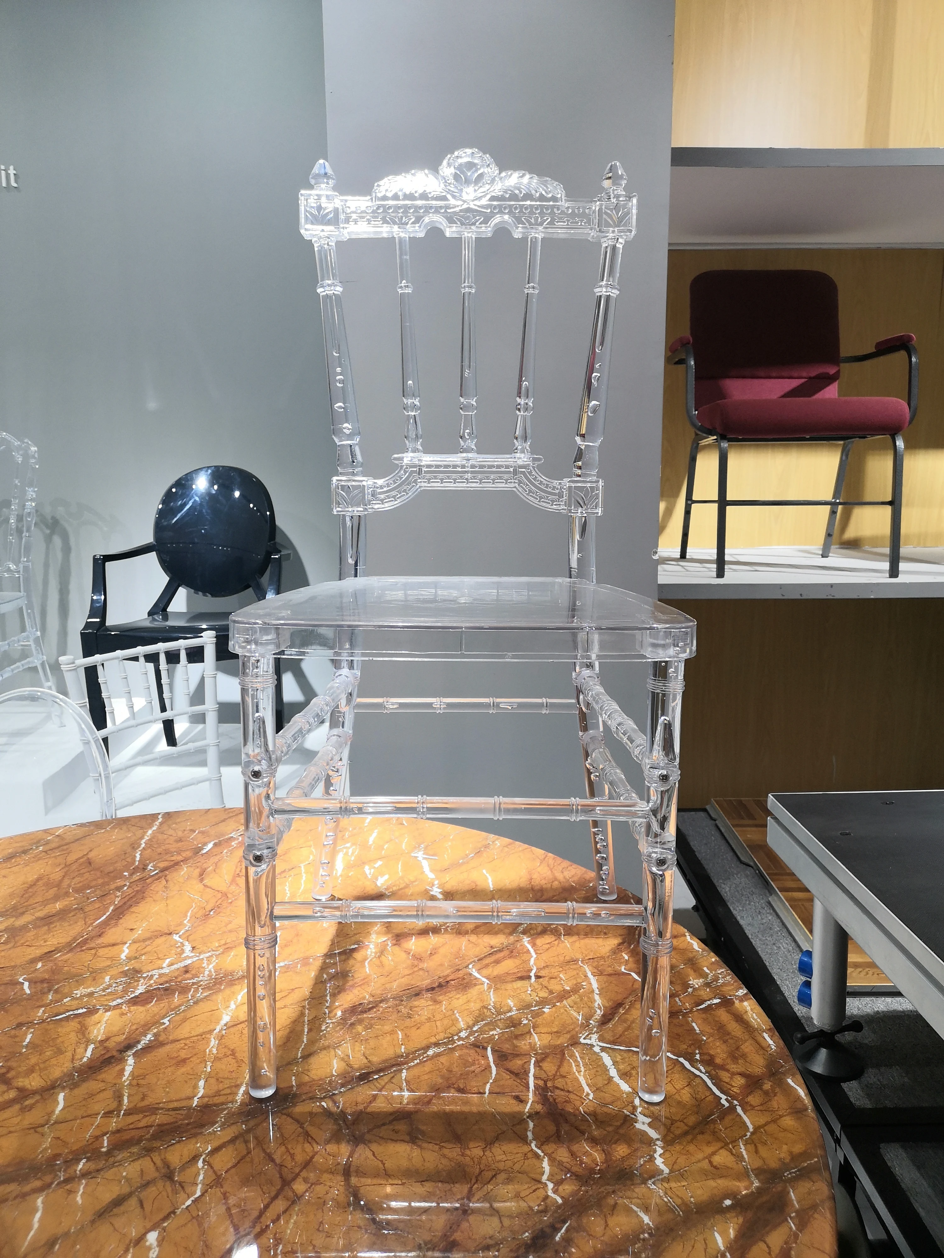  Акриловый стул от производителя продажа стульев Наполеона прозрачный