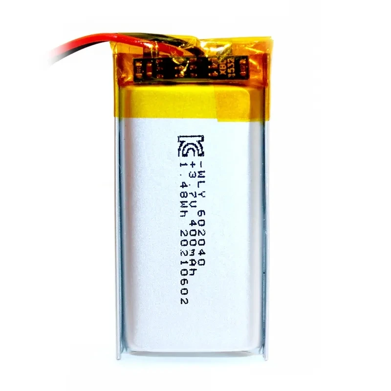 3 7 v 400 mAh 602040 перезаряжаемая батарея lipo для бытовой техники