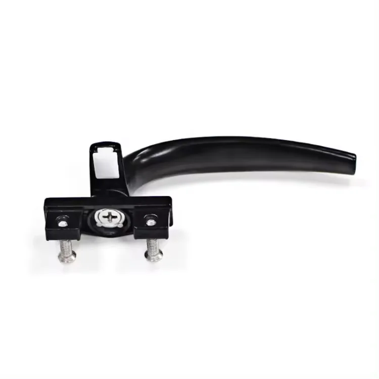High Quality Aluminum Casement Windows Lock Handle Black Pull Window Handle Lock Door Lever Window Door Handle with Key