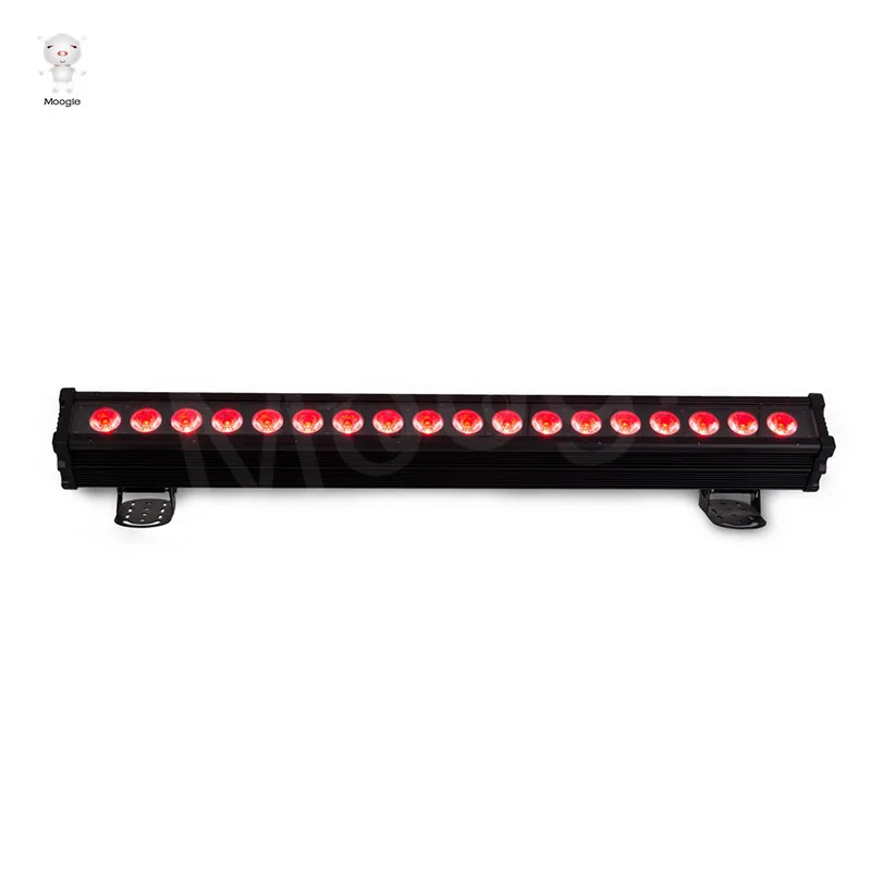 Moogle Christmas Wedding Party 18Pcs 10W 6 in 1 RGB LED Wash Lights Bar For Stage Decoration