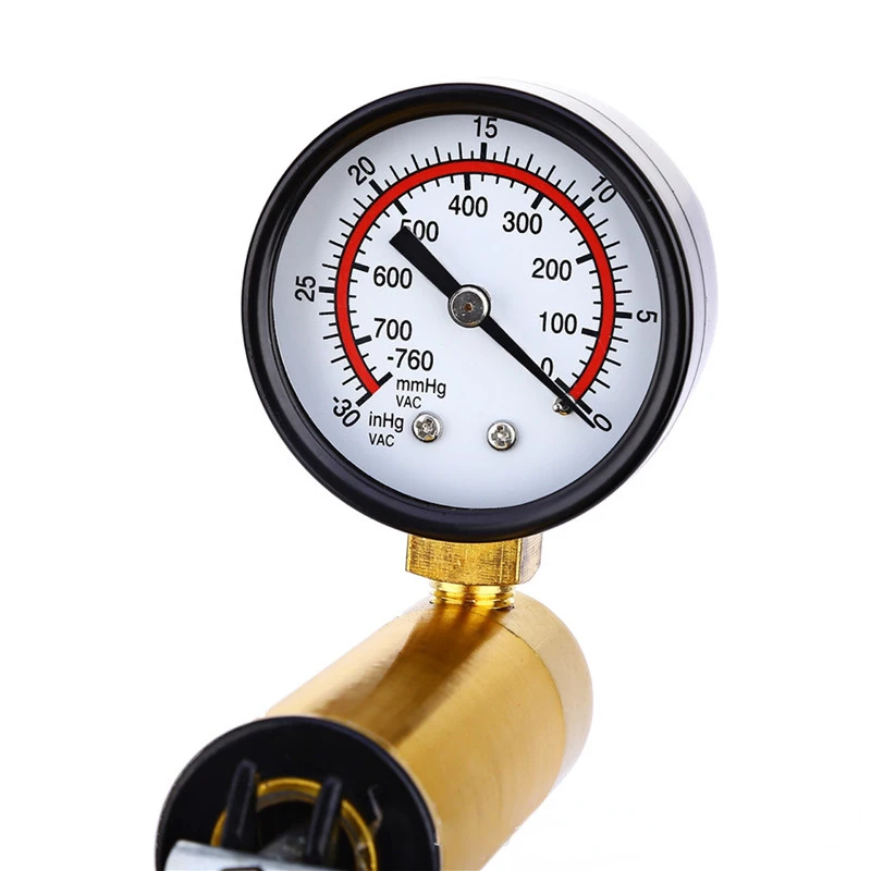 Manual Handheld Vacuum Pump Hose adaptor and Gauges Tester Set Brake Bleeder Kit for Automotive with Adapters Case
