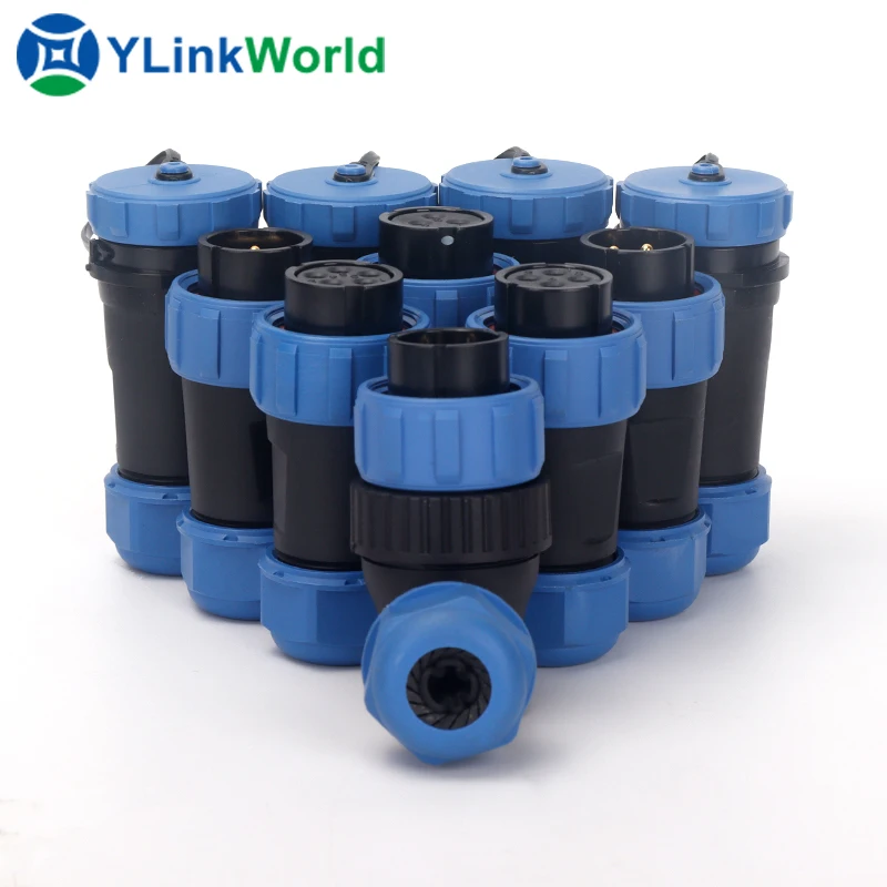 Customized Weipu Industrial Connector Solar Plastic Power Sp11 13 17 19 21 29 Aviation Ip68 Waterproof Connector
