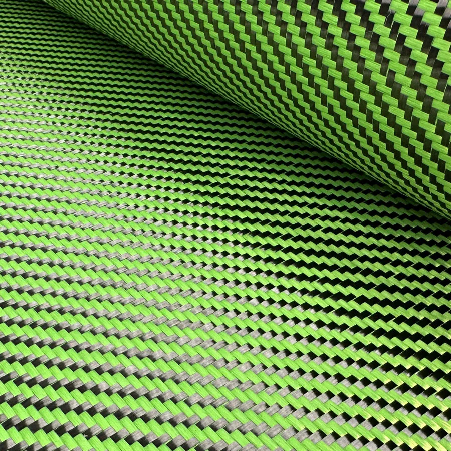 Factory custom high quality color carbon fiber cloth mixed jacquard 3K high strength fabric