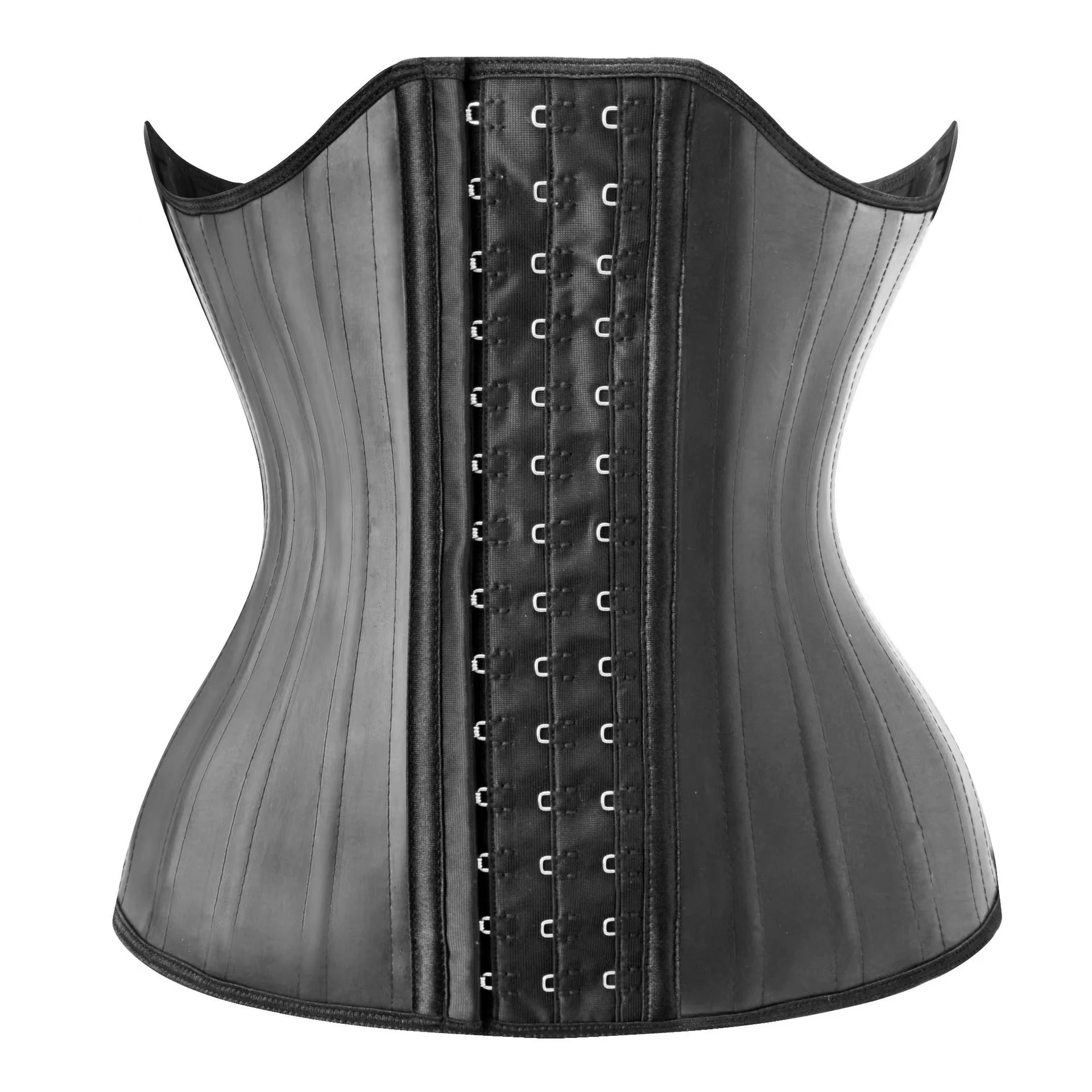 PINSEN New Arrival 25 steel bones luxx ANN Chery  corset body shaper woman latex corset latex fajas waist trainer girl
