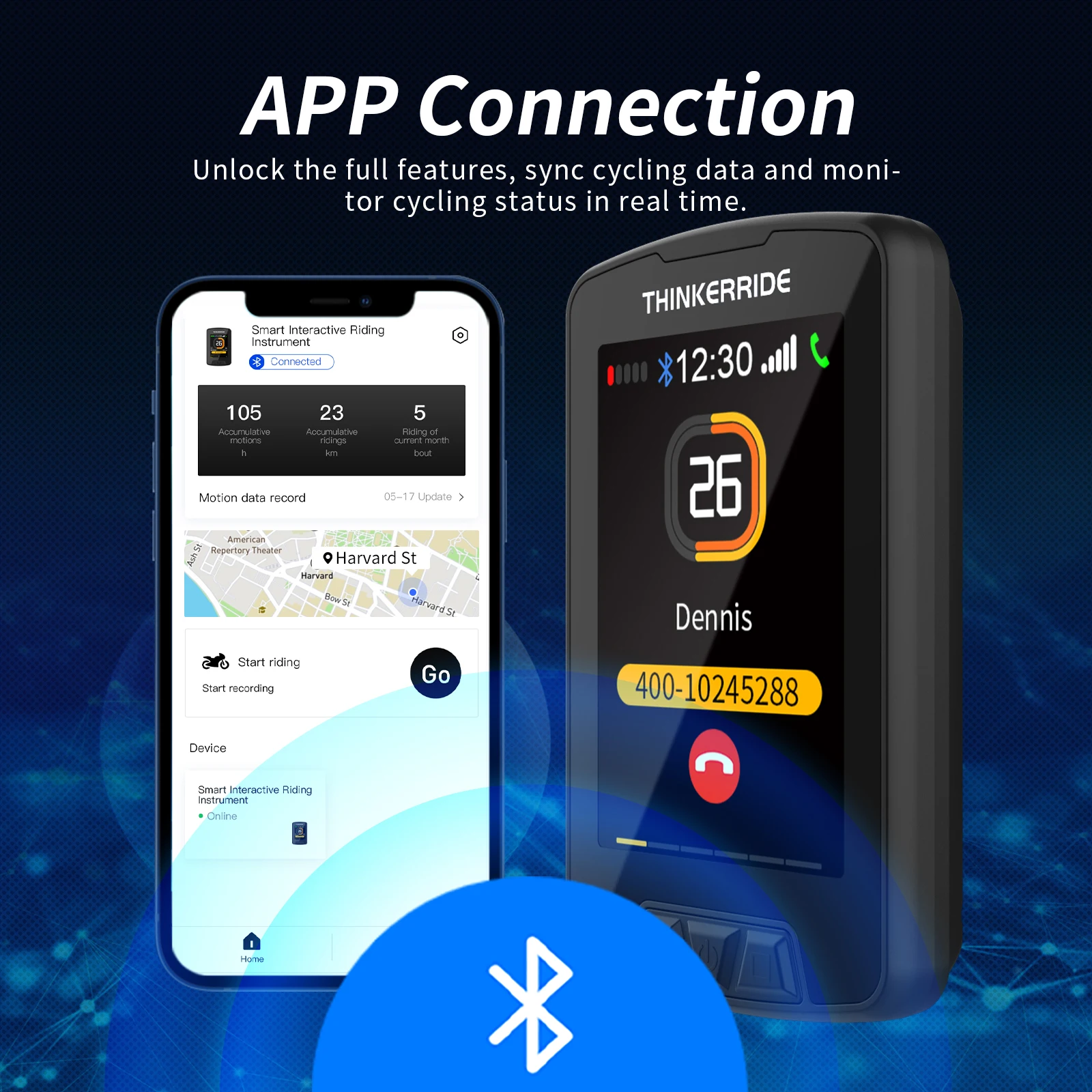 Mobile Phone Message Display Riding Data Record Cadence cycling accessories bike computer apply for bike scooter odometer