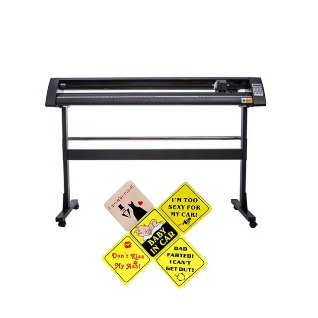 Hot selling customizable black KH-1350 stepper motor cutting plotter high quality vinyl cutter contour for cutting sticker