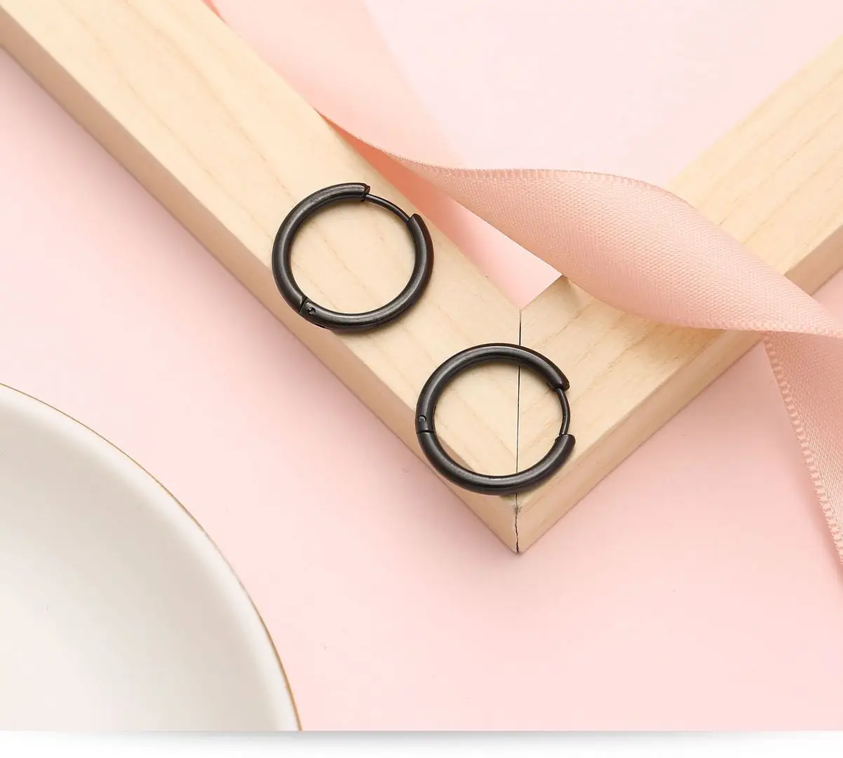 Гипоаллергенные серьги из нержавеющей стали, минималистичные простые круглые серьги-кольца Huggie для женщин, девушек, мужчин, унисекс