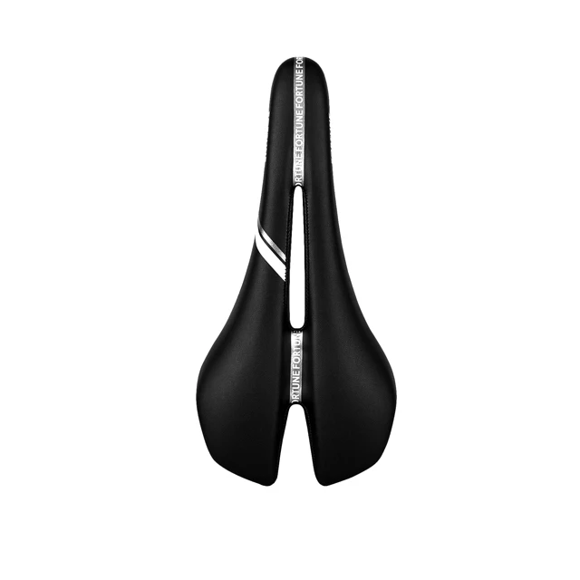 High quality Road Bike Carbon Fiber Leather Saddle seat Black/White Bicycle saddle