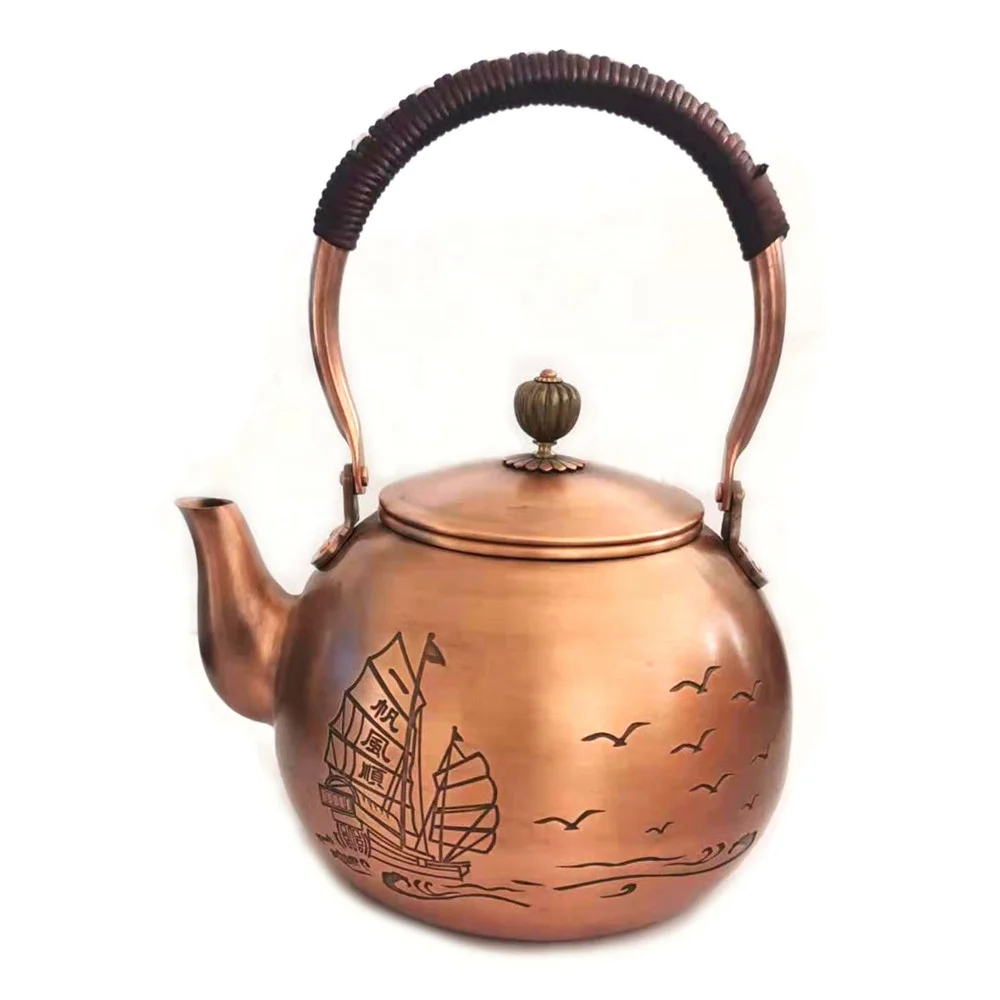High Quality Customized Brass Or Copper Press Copper Coffee Tea Pot Sets